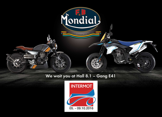 Mondial a Intermot 2016 con le 125 HPS, Supermoto e Enduro Mondial a Intermot 2016 con le 125 HPS, Supermoto e Enduro