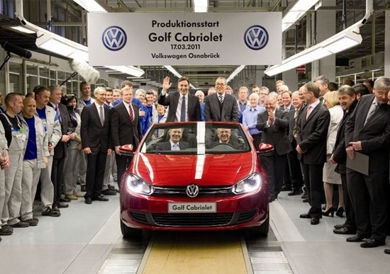 Volkswagen Golf Cabriolet: via alla produzione Volkswagen Golf Cabriolet: via alla produzione
