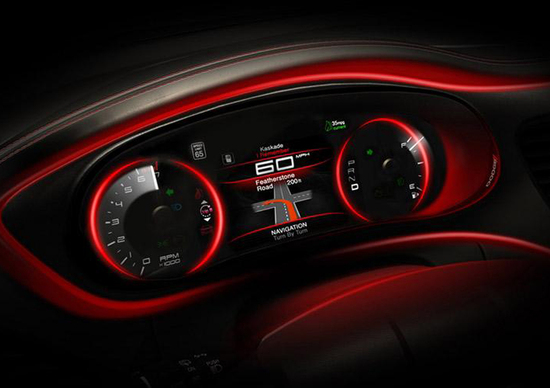 Dodge Dart: prime immagini degli interni Dodge Dart: prime immagini degli interni