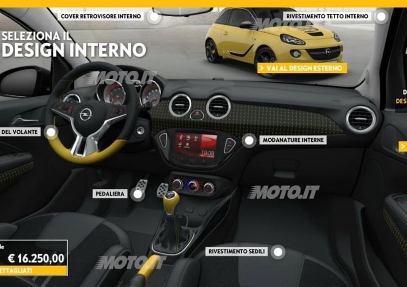 Opel Adam Abbiamo Provato Il Configuratore On Line News Automoto It