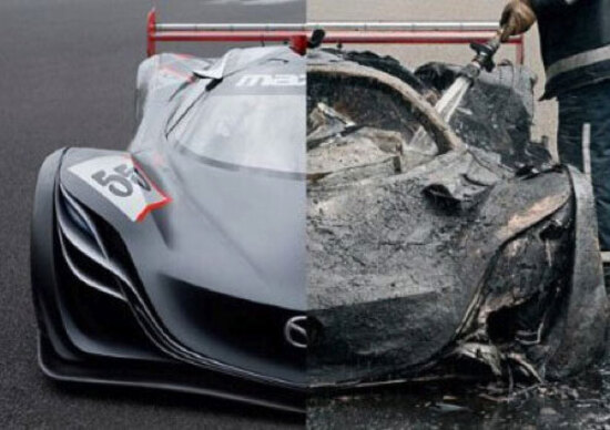 Mazda Furai concept: in fiamme l'unico esemplare esistente Mazda Furai concept: in fiamme l'unico esemplare esistente