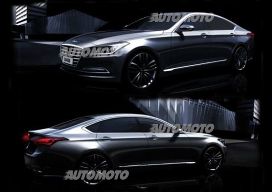 Nuova Hyundai Genesis: prime immagini ufficiali Nuova Hyundai Genesis: prime immagini ufficiali