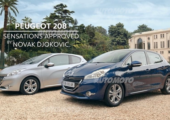 Peugeot: la 208 insieme a Djokovic per una pubblicità Peugeot: la 208 insieme a Djokovic per una pubblicità