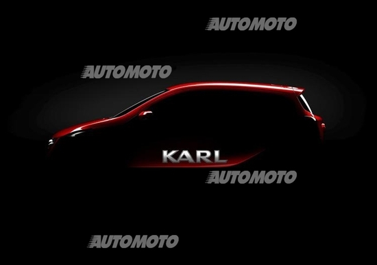 Opel Karl: prima immagine ufficiale Opel Karl: prima immagine ufficiale