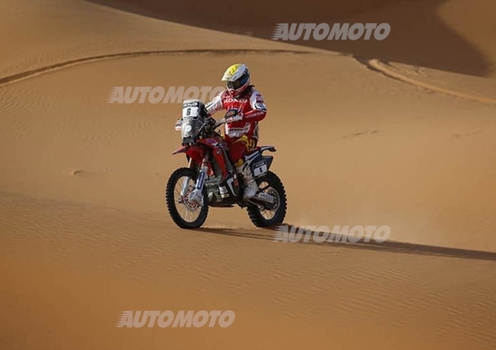 OiLibya Rally Marocco. II Tappa. Bis di Barreda (Honda), Al-Attyah (Mini) tra le auto OiLibya Rally Marocco. II Tappa. Bis di Barreda (Honda), Al-Attyah (Mini) tra le auto